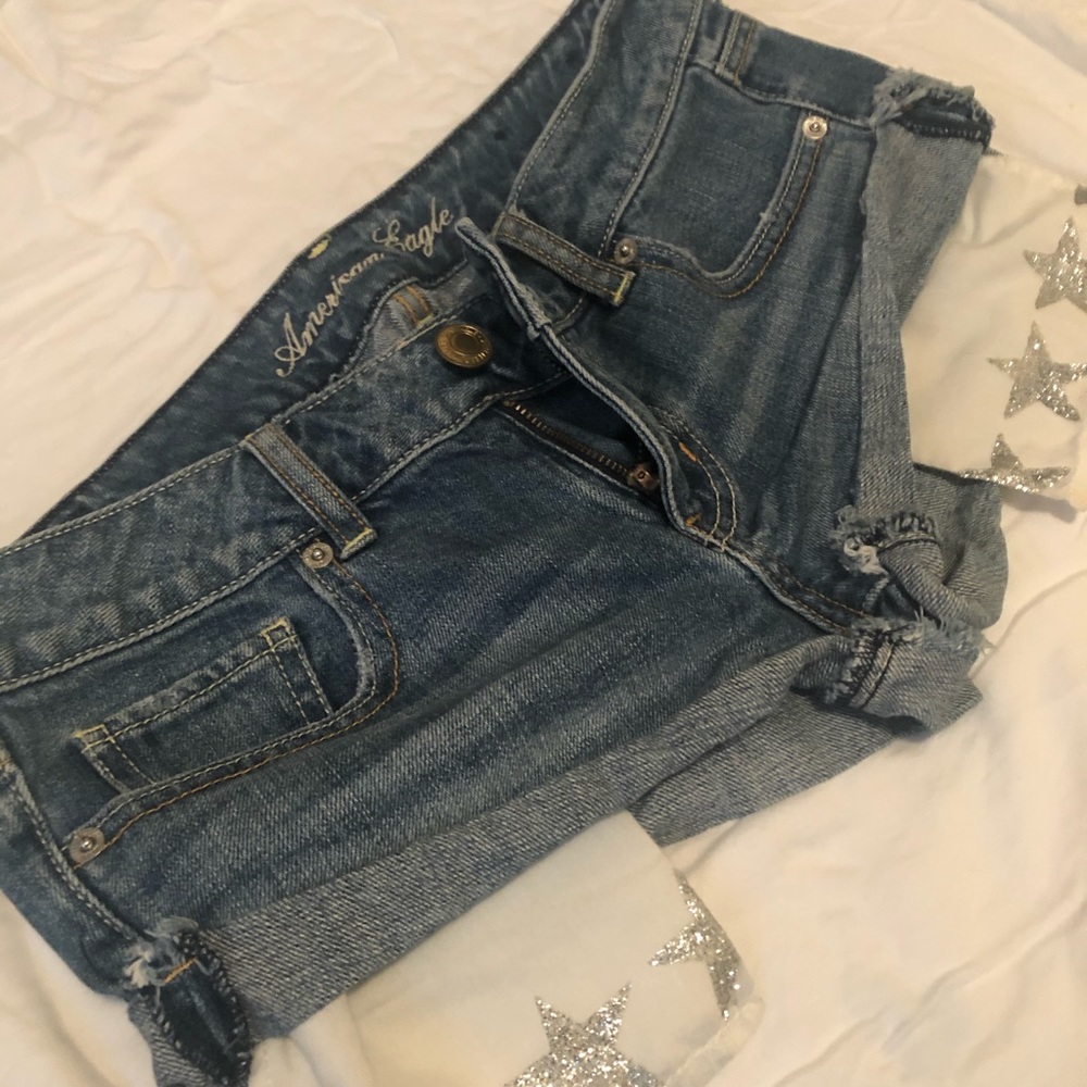 Low rise shorts glitter pockets